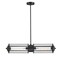 Westinghouse Pendant LED Dimmable 6.5W 2-Light Marlowe, Matte Black Clear Ribbed Glass 6118400 - alternate 1